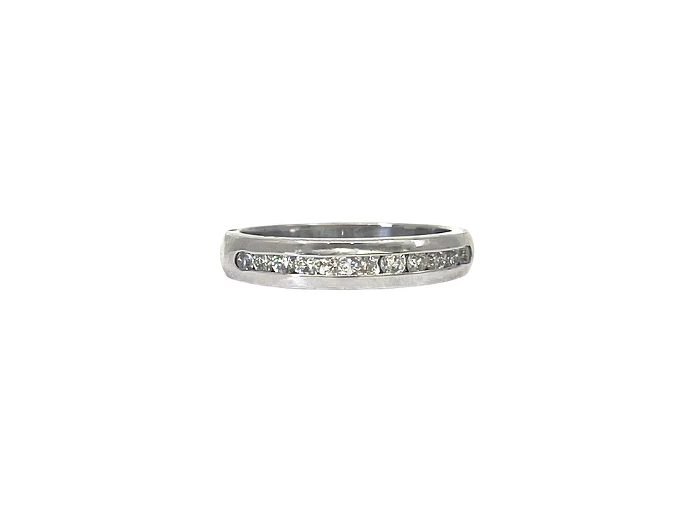 14K White Gold 0.33cttw Diamond Ring - Size 6.5