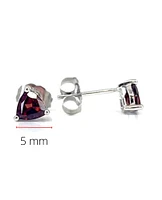 10K White Gold 0.90cttw Trillion Cut Earring