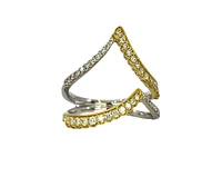 14K 2 Tone Gold 0.47cttw Diamond Ring, size 6