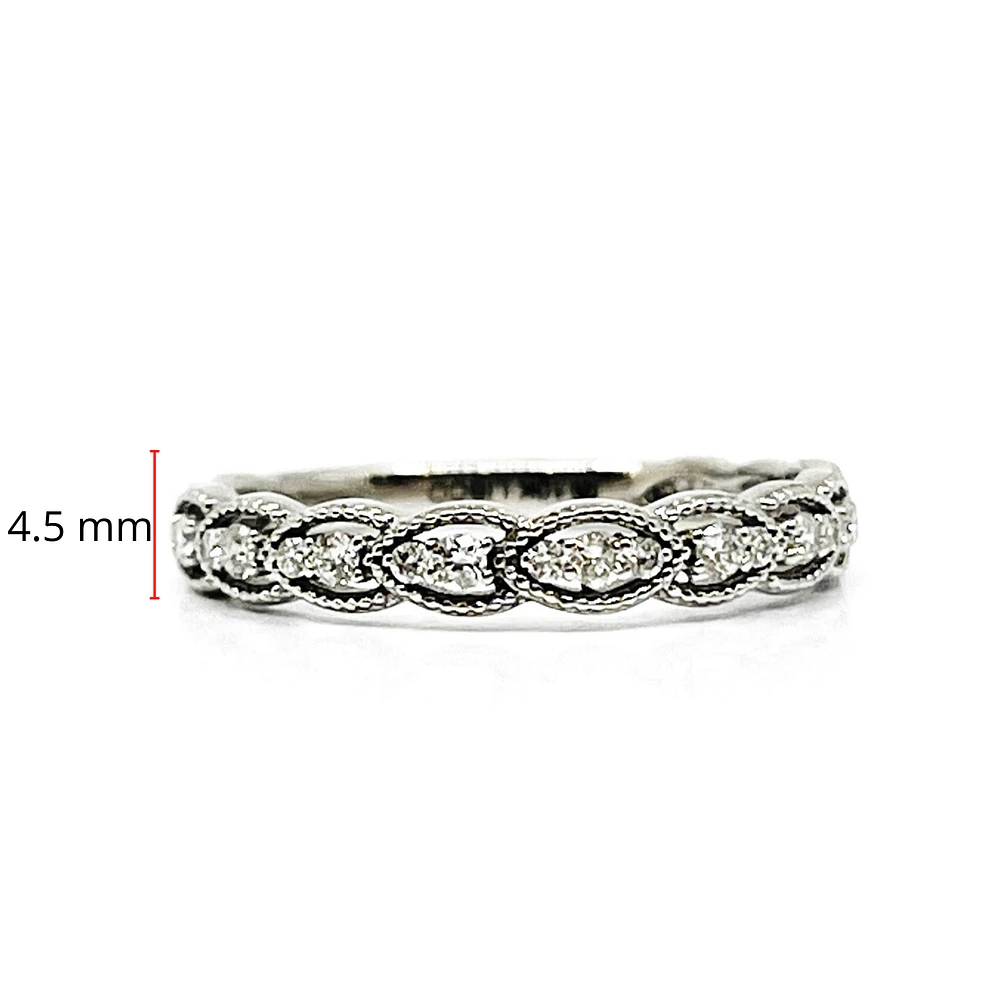 10K White Gold 0.20cttw Diamond Ring