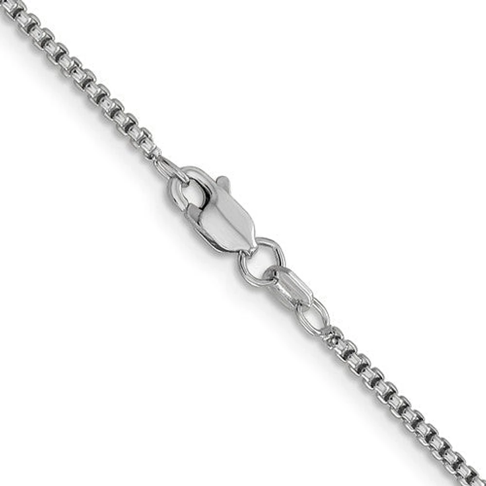 14K Gold 1.5mm Semi-Solid Round Box Chain - /