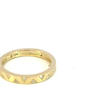 10K Yellow Gold 0.10cttw Diamond Band