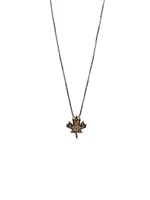Rose Gold and Silver Diamond Necklace