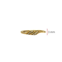 10K Yellow Gold Diamond 0.05cttw Ring, Size 6.5