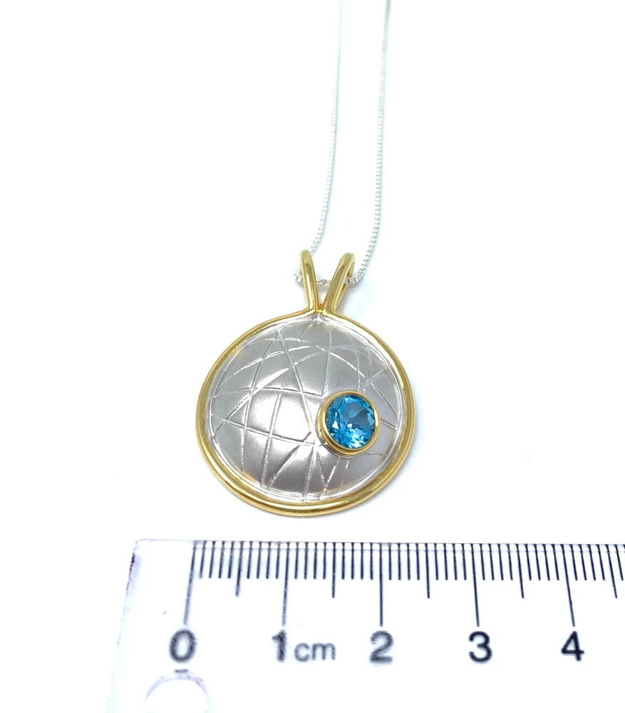 Blue Topaz Pendant