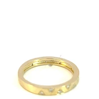 10K Yellow Gold 0.10cttw Diamond Band