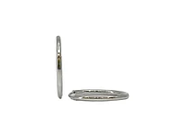 925 Sterling Silver Endless Hoop Earrings 30mm