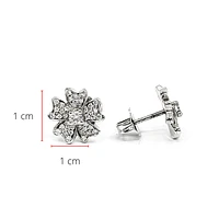 14K White Gold 0.34cttw Diamond Stud Earrings