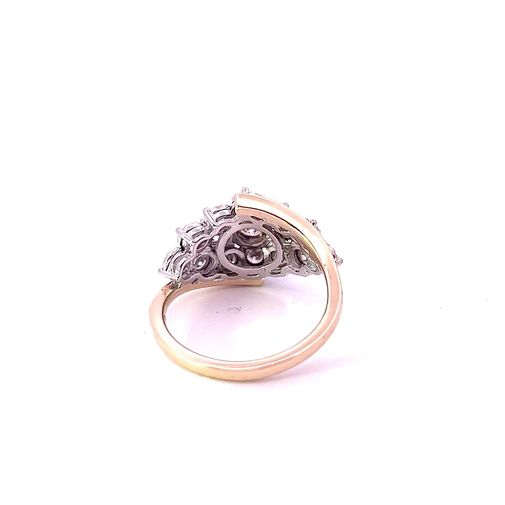 10K Yellow Gold 1.00cttw Diamond Ring - size 6.5