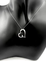 10K White Gold Canadian Diamond 0.051cttw Necklace