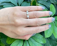 14K White Gold 1.10cttw Diamond Eternity Ring, size 6