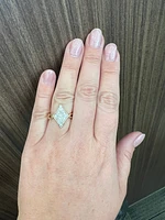 10K Yellow Gold 0.50cttw Diamond Ring - size 6.5