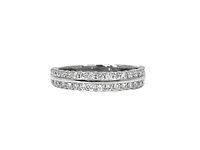 10K White  Gold 0.50cttw Diamond Ring / Band, size 6.5
