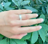 Silver 925 High Polish Plain Band 7mm
