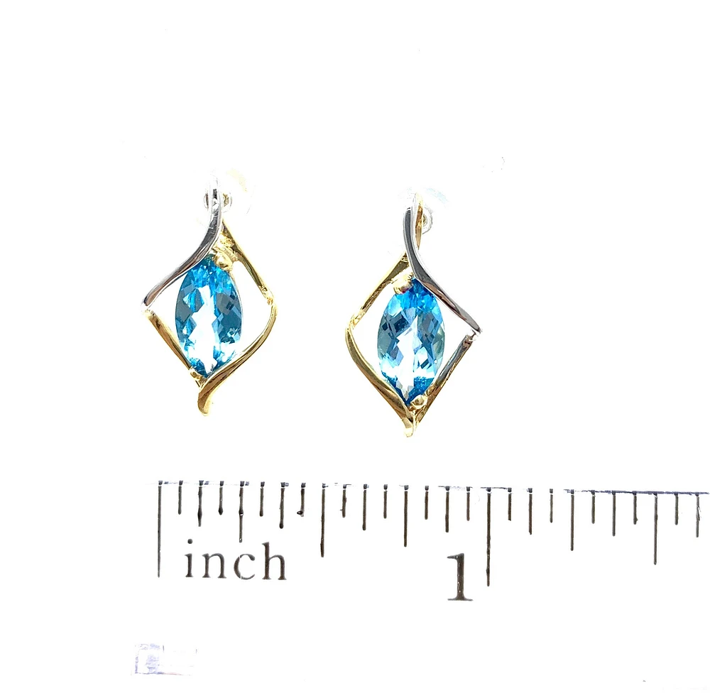 Blue Topaz Earrings