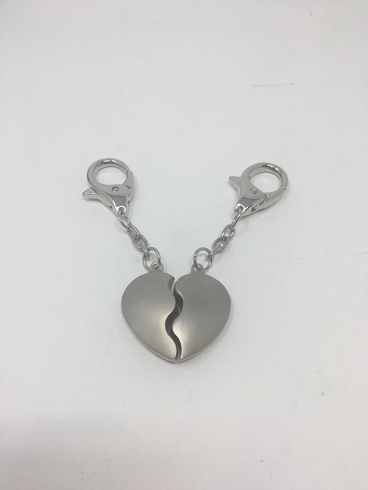 Double Heart Key Chain