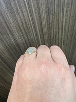 10K Yellow Gold 0.50cttw Diamond Ring - size 6.5