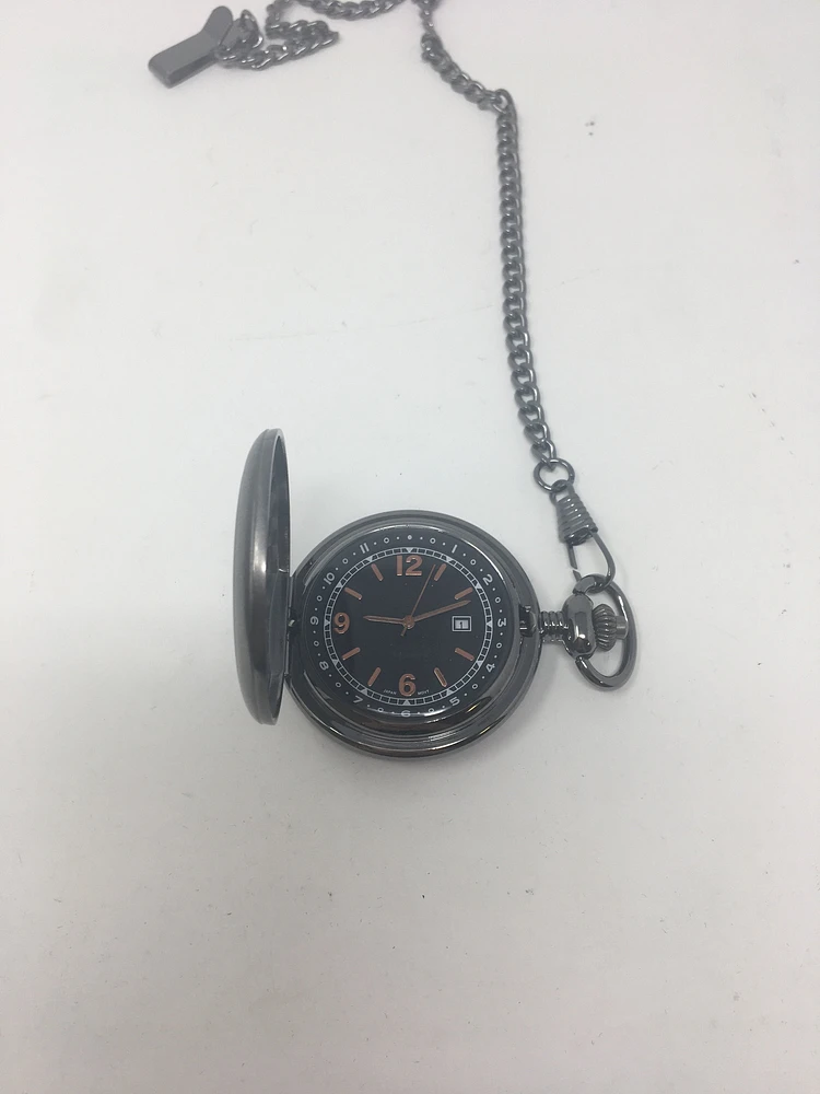 Gun Metal Pocket Watch