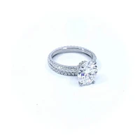 Moissanite Engagement & Wedding Band Set