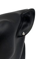 10K Yellow Gold 0.168cttw Diamond Pear Shaped Cluster Stud Earrings