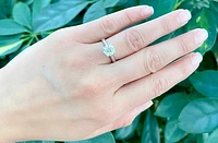 14K White Gold 1.52cttw Diamond Solitaire Engagement Ring, size 6.5