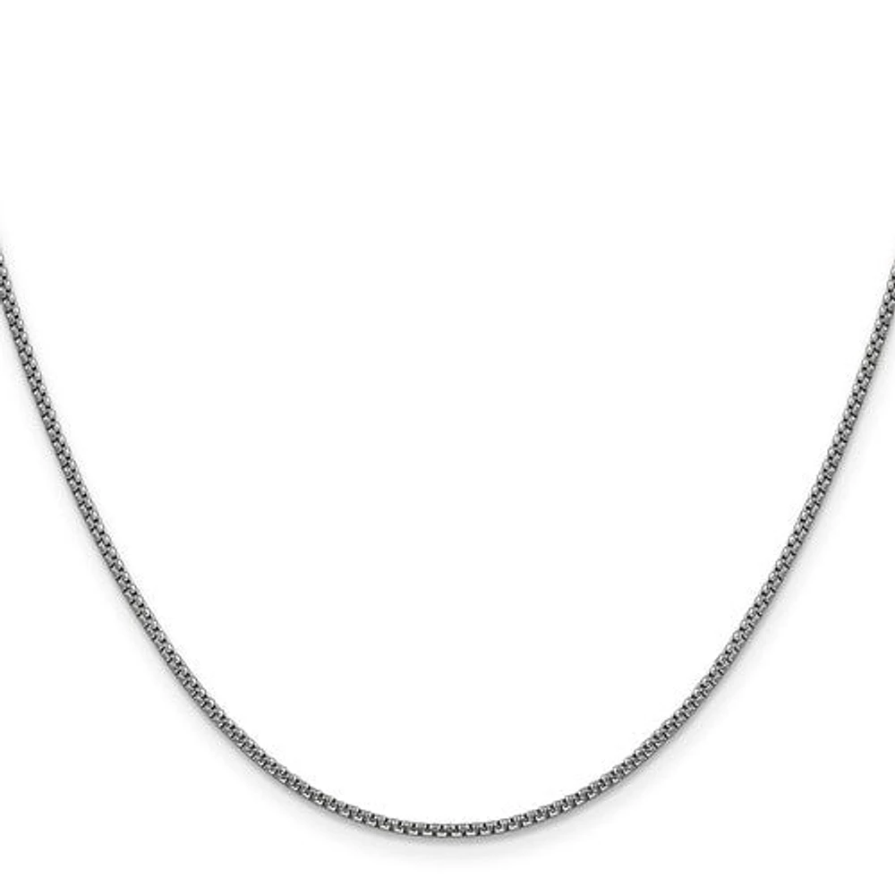 14K Gold 1.5mm Semi-Solid Round Box Chain - /
