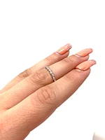 10k White Gold 0.065cttw Paw Print Diamond Ring, 6.5