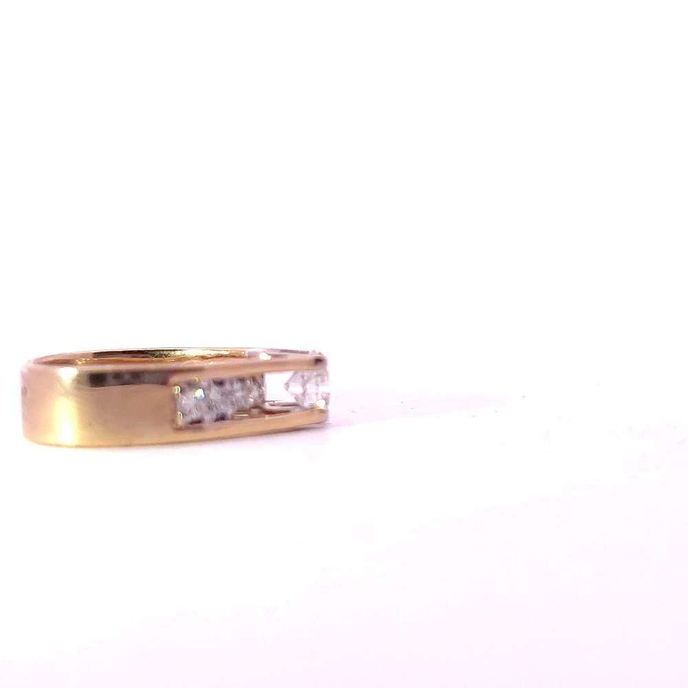 14K Yellow Gold 1.45cttw Canadian Diamond Engagement Ring, 6.5 - / White