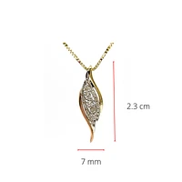10K White, Yellow & Rose Gold 0.21cttw Diamond Pendant, 18"