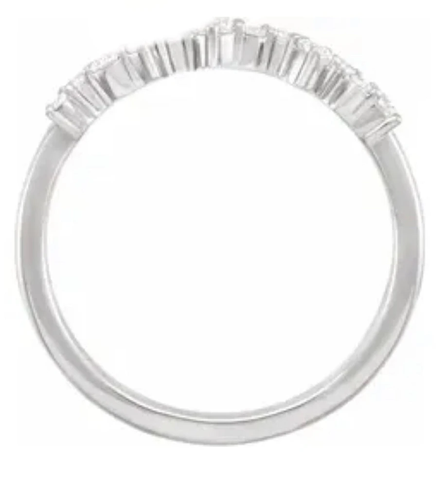 14K Yellow 1/4 CTW Lab-Grown Diamond Scattered Stackable Ring - Gold