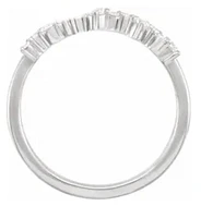 14K Yellow 1/4 CTW Lab-Grown Diamond Scattered Stackable Ring - Gold