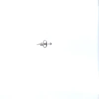 10K White Gold Diamond Solitaire Earrings 0.06cttw