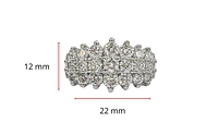 14K White Gold 2.60cttw Diamond Band - Size 6.5