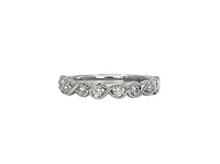14K White Gold 0.40cttw Canadian Diamond Infinity Ring