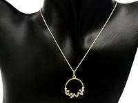 10K Yellow Gold 0.50cttw Diamond Necklace, 18"