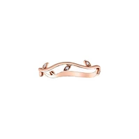 10K Rose Gold 0.024cttw Diamond Ring- Size 6.5