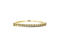 14K Yellow Gold 0.15cttw Yellow Diamond Ring, size 6.5