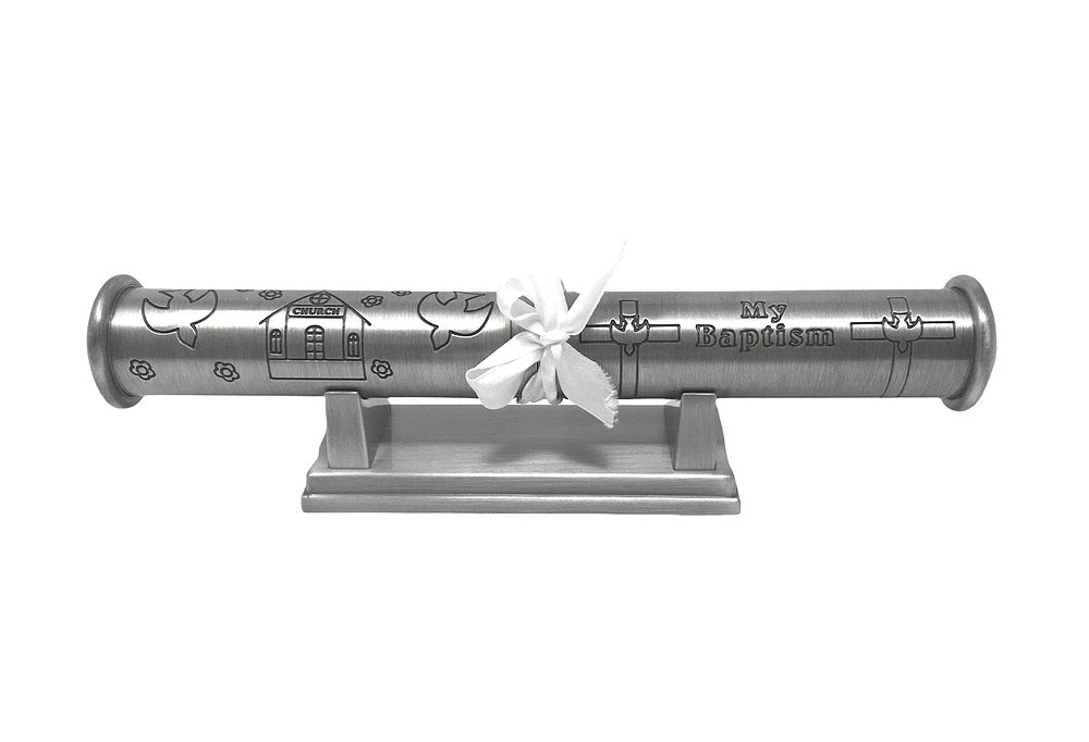 Baptism Certificate Tube & Stand (sold separately) 