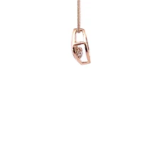 10K Yellow Gold 0.08cttw Diamond Pulse Necklace, 18"