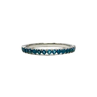 14K White Gold London Blue Topaz Ring