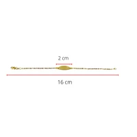 10K Yellow Gold Baby ID Bracelet