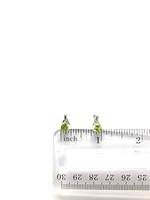 Peridot & Diamond Earrings