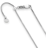Adjustable 10K Gold Box Chain 16" - 22" 0.70mm