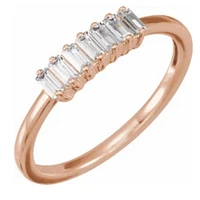 14K White 1/3 CTW Lab-Grown Diamond Ring - 10K Gold