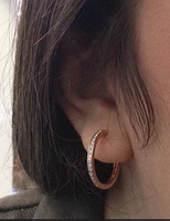 Diamond Hoop Earrings