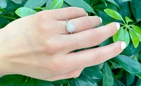 14K White Gold 0.52cttW Diamond Ring