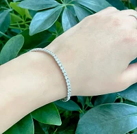 14K White Gold 4.00cttw Lab Grown Diamond Tennis Bracelet - 7.75 Inches