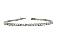 14K White Gold 4.00cttw Lab Grown Diamond Tennis Bracelet - 7.75 Inches