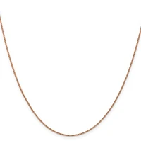 14K Rose Gold Franco Chain - 1mm