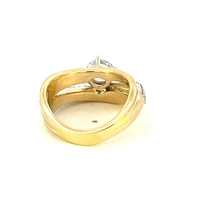 14K Yellow Gold 1.78cttw Round Brilliant Cut Lab Grown Diamond Ring, 6 - / White